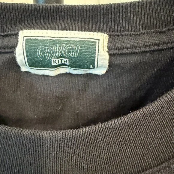 Kith x Dr. Seuss Grinch Holiday Graphic T Shirt Black Mens Large - Picture 2 of 9